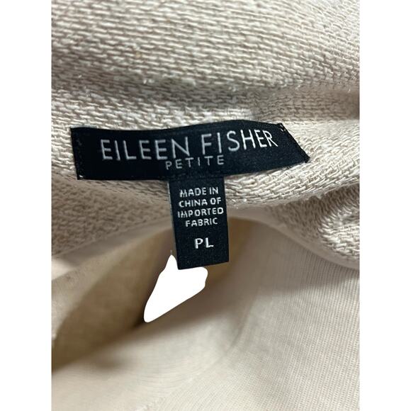 Eileen Fisher Silk Linen Blend Ivory Jacket PL Lagenlook Career Open Cardigan - Picture 8 of 8